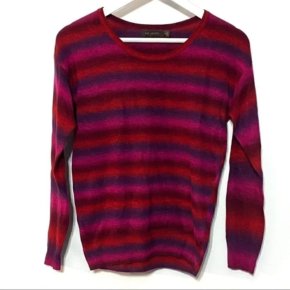 The Limited striped long sleeve sweater XS